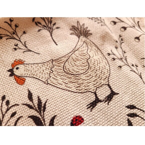 Farmhouse Table Runner Rooster Decor Decorative Cloth Country Cottage Decoration - Picture 8 of 10